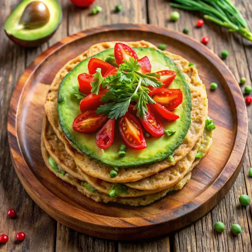 Orkiszowe Placki z Awokado i Papryką